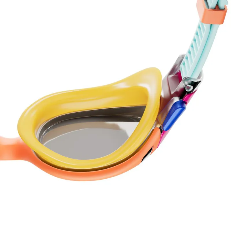 Speedo Biofuse 2.0 Mirror Junior Goggles Cobalt/Blue/Orange/Chrome-3
